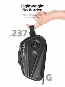 WEST BIKING Bicycle Saddle Bag 2.6L Large Capacity Hard Shell Waterproof Cycling Gear Storage Bag Can Hang Rear Light Double Side Zippers - Multicolor - View 9