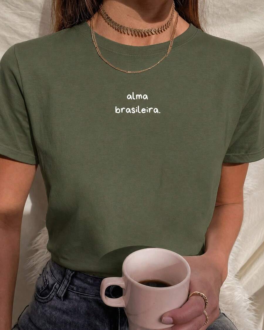 Women T-Shirts - Army Green - View 1