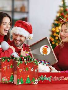 Christmas Finger Projection Light, Mini Glowing Fingertip Clip-On Projection Light With Switch, Suitable For Christmas Decoration, Adult Christmas Party, Holiday Small Gifts, Surprise Gift Box Fillers, Applicable For Christmas Home Party Photo Props, Adult Holiday Gift Fillers - Multicolor - View 7