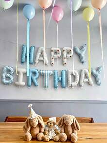13件組生日快樂橫幅鋁箔氣球，生日派對裝飾氣球 - 查看 9