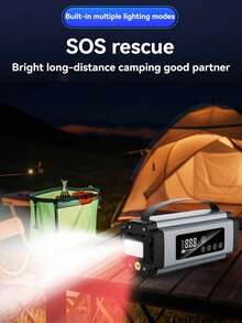 7-In-1 Car Jump Starter Power Bank With 150PSI Air Pump, 12V Portable Car Battery Jump Starter, Emergency Tool Kit - MC6613 - View 7