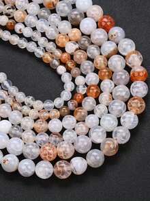 1 Strand Natural Stone Beads Original Dragon Patterned Agates Round Loose Spacer Beads For Jewelry Making Bracelet Necklace 6/8/10mm - Multicolor - View 8