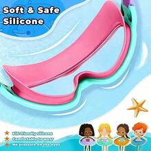 1pc Swimming Goggles, Suitable For Girls And Boys, Leak-Proof Function, Anti-Fog Design, Suitable For Swimming Pools And Water Parks, Suitable For Boys And Girls - Multicolor - View 4