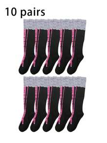 1/10/20/30 Pairs Women's Spring/Autumn Comfortable Fun Chicken Claw Design Knee-High Socks - Multicolor - View 8