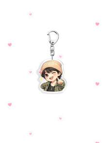 1/6pcs Arirang Album Cartoon Acrylic Keychain, Character Bag Charm, Suitable For ARMY Fans, Couple Gifts And Party Favors - Multicolor - View 6