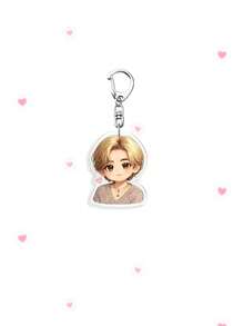 1/6pcs Arirang Album Cartoon Acrylic Keychain, Character Bag Charm, Suitable For ARMY Fans, Couple Gifts And Party Favors - Multicolor - View 15