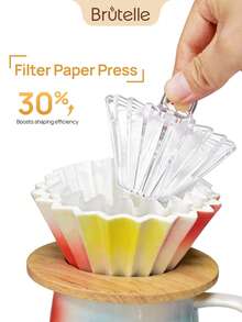 Brutelle A Tamper de Papel para Café en Forma de Diamante Duradero, un Accesorio Esencial para Preparar Café de Goteo Adecuado para Tazas de Filtro Estilo V-60. - Prensa escrita - Ver 3