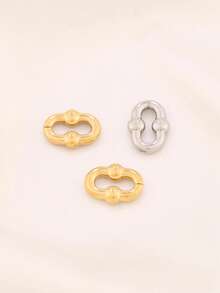 3pcs Stainless Steel Irregular Charms Geometry Pendant Accessories For Necklace Bracelet DIY Jewelry Making Findings - Pendants - View 4