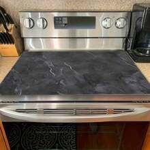 1pc 2D Flat Stove Protector Mat And Non-Slip Heat Resistant Rubber Stove Top Cover Mat For Induction Cooktops, Glass Stovetops And Multi-Functional Anti-Scratch Mat, Also Best Choice For Oven, Washer, Dryer And Kitchen Decor - Multicolor - View 3