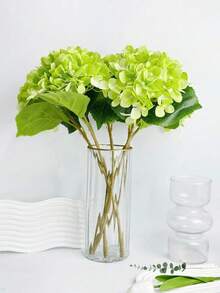 1/2/4 Stück künstliche Hortensienblütenstrauß DIY Geburtstagsfeier Dekoration, Hochzeitskorb, Brautstrauß, Heimdekoration, Restaurant, Schlafzimmer, Fensterbank Dekoration, Vasendekoration, Valentinstag, Neujahrsdekoration, Outdoor Garten Eröffnungssaison, Valentinstagsgeschenk, Abschlussgeschenk - Grün - Übersicht 7