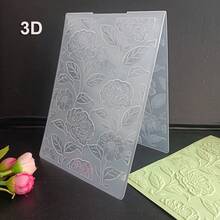 3D Embossing Folder Vintage Floral Forest Scene Embossing Template DIY Scrapbook Card Making Craft Supplies Scrapbook/Journal/Card Making Xmas Greeting Card Christmas Invitation Holiday Journal - 3D - View 8
