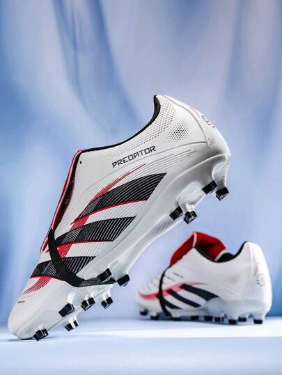 Neutral Shock Absorbing AG Soccer Boots, Unisex Non-Slip Turf Football Cleats, Soft Flexible Sole, Thick Comfort Insole, Scratch-Resistant Breathable Footwear For All-Season Adult Football Enthusiasts