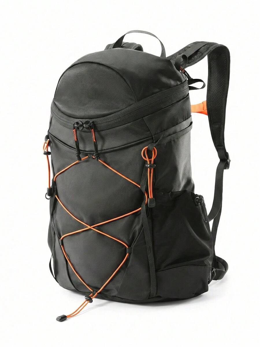 CAMEL CROWN Outdoor Fashion Backpack: Lightweight And Stylish Hiking Backpack, Suitable For Outdoor Hiking Trips - Phantom Black - View 1