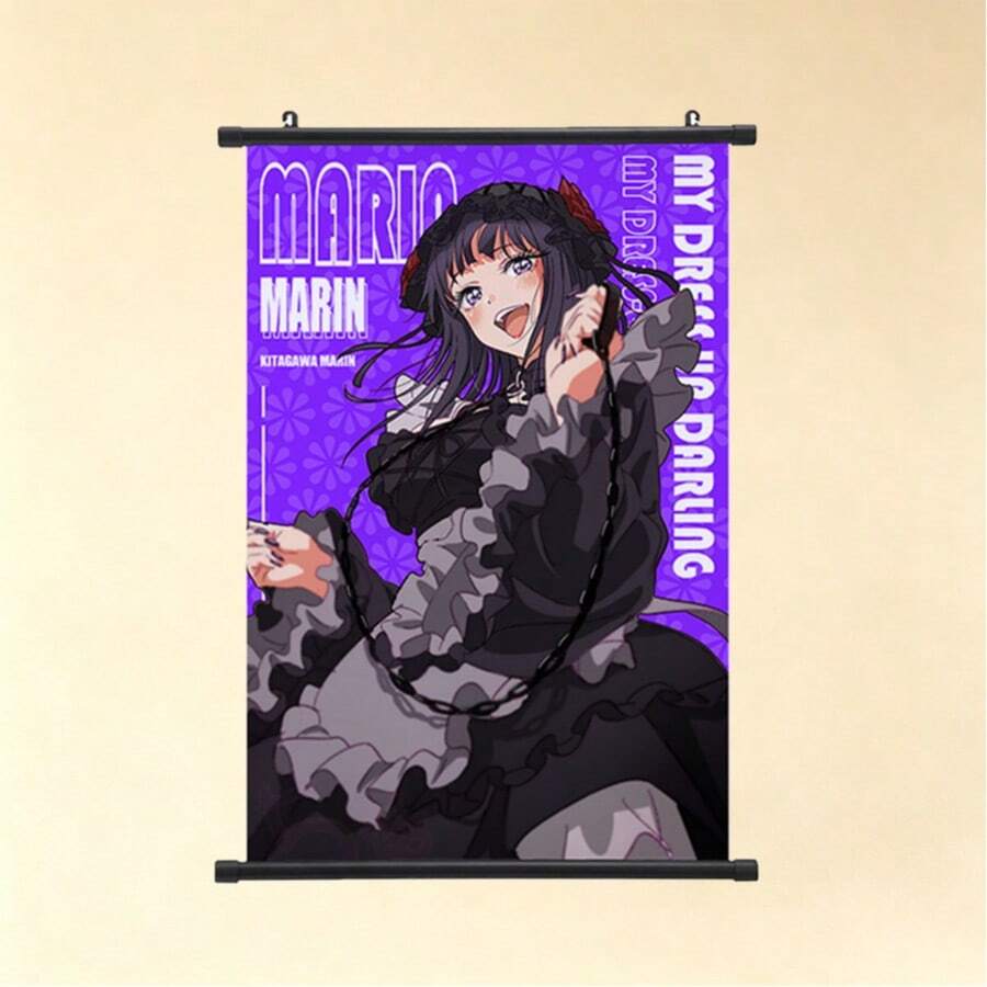1pc Japanese Anime Style Poster, Suitable For Teen Bedroom Decor, Stress Relief Artwork, Creative Birthday Holiday Gift - Multicolor - View 1