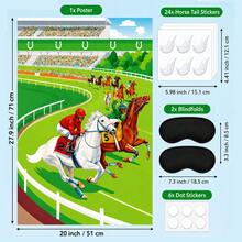Pin The Stem On The Strawberry Party Game Set With Poster, 24 Stem Stickers, 2 Blindfolds & Dot Stickers, Sweet Berry Birthday Party Supplies - Racehorse - View 9