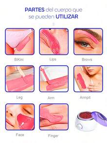 Máquina de depilación para cabello con enchufe estadounidense, calentador de cera, epilator, kit de depilación con cera y calentador de parafina, máquina para calentar frijoles de cera y cuentas.Navidad, Regalo de Navidad, Invierno, Día de Acción de Gracias, Decoración Navideña - Multicolor - Ver 5