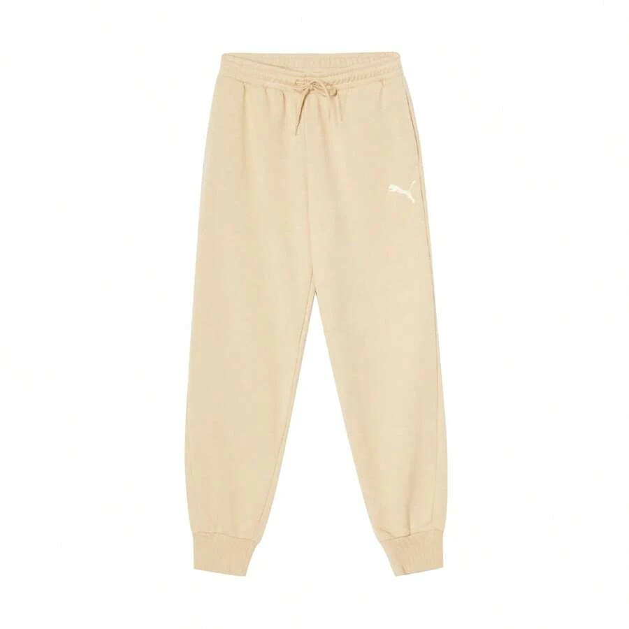 Puma Men's Simple Versatile Knit Jogger Sweatpants With Cuffed Hem, Spring/Autumn, 67722183 - Roasted Almond - View 1
