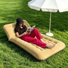 Outdoor Inflatable Mattress Multifunctional Portable Folding Camping Moisture-Proof Pad Bed Camping Sofa Bed - Triangle Back Air Mattress Without Pump - View 2