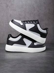 Giày thể thao thường ngày tối giản màu đen/xám nhạt dành cho nam mùa thu/đông unisex - màu đen - Xem 5