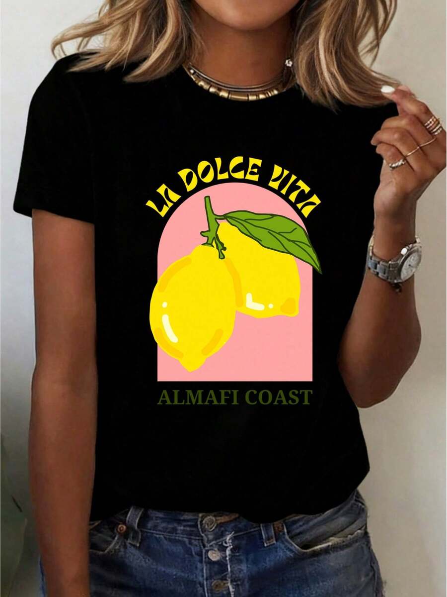 Women T-Shirts - 黑色 - 查看 1
