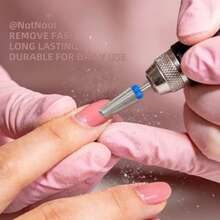 NotNoot 3/32" Carbide Nail Drill Bit - 5 In 1 Cuticle Drill Bits For Nails, Gel Remover Drills Bit, Professional Nails File Bits For Old Skin And Nails, Manicure Pedicure Gel Polishing, Right Hand Use - Silver - View 8