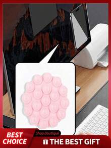 1pc Silicone Suction Cup Phone Case Stand, Phone Stand, Phone Suction Cup Holder, Octobuddy, Adhesive Phone Holder, Office Desk Accessories, Desk Accessories (Before Use, Please Clean Carefully To Ensure The Surface Is Clean And Flat. Wait 30 Minutes After Sticking Before Use) - Multiple Styles - View 4