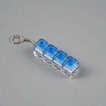 1pc Stress Relief Keychain, Keyboard Key Design, Adult Finger Toy, Finger Press Keychain, Soothing Tool, Focus And Relaxation, Suitable For Christmas Birthday Gift, Fingertip Toy Keyboard, Toy Keychain, Cool Toy - Multicolor - View 17