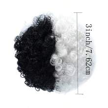 Pet Wig For Cats And Dogs, Afro Style, Halloween Cosplay, Pet Prop, Black And White Witch Costume, Funny Show Outfit - Multicolor - View 2
