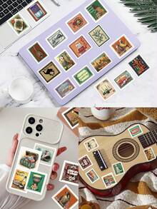 50pcs Mystic Arabic Stickers-Exotic Boho Aesthetic-Perfect For Scrapbooks, Suitcases, Parties, Bullet Journals, Water Bottles, Laptops, And Room Decor-Creative DIY Gifts School Supplies - 50pcs/pack - View 2