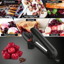 Alat Pembuang Biji Ceri - ITEPT Alat Pembuang Biji Ceri Stainless Steel Alat Pengupas Inti Ceri untuk Membuat Selai Ceri dengan Desain Pengunci (Hitam) - MultiWarna - View 3