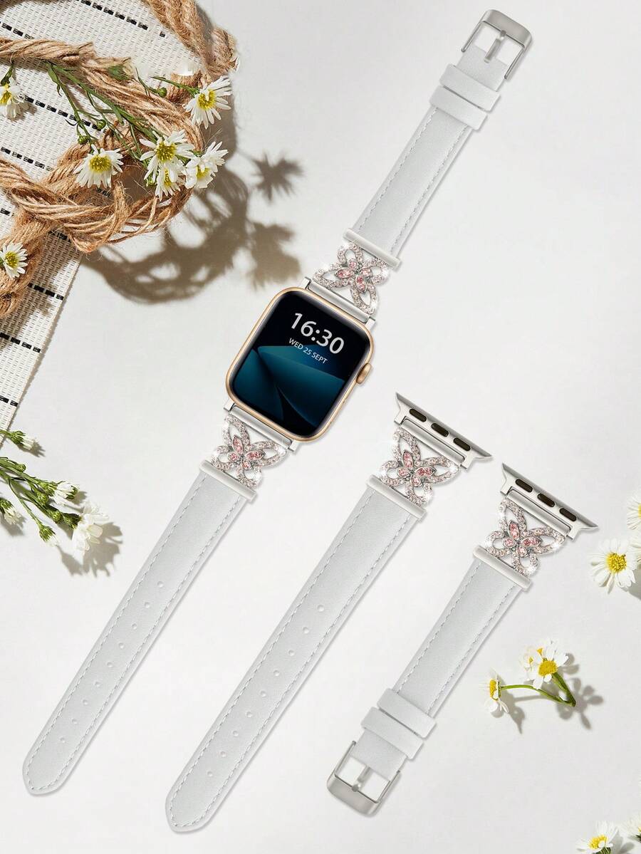 1件超細纖維手錶錶帶，適用女款與男款，尺寸 38mm、40mm、41mm、42mm、44mm、45mm、46mm、49mm – S11/10-42mm 亮面金屬扣，超薄舒適且防汗 – 優雅時尚錶帶，適合商務、約會、婚禮、派對與日常穿戴 – 可愛禮物，高品質替換錶帶配件