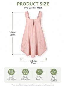1pc Practical Women's Cross-Back Apron, Large Pocket Design, Suitable For Home Kitchen, Restaurant, Cafe, Cooking And Gardening, Household Cleaning Protection Apron - Multicolor - View 3