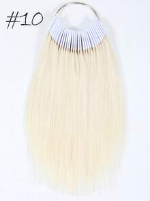 30pcs Human Hair Swatches Straight Hair Pieces For Testing Color For Dyeing Test Perfect For Professional Use 6-8 Inch - Multicolor - View 10