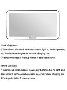 Easypie Selection 1pc Ultra-Thin LED Car Makeup Mirror - High Definition Sun Visor Makeup Mirror With Touch Screen, USB Charging, Adjustable, Perfect Fit For Women (Easy Clip-On Installation), Best Gift For Friends, Graduation Gift, Back To School Gift, Christmas Decoration, Valentine's Day Gift, Gift For Parents, Halloween, Thanksgiving, Personalized Gift - A - View 14