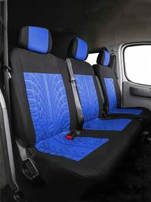 2+1 Fundas para asientos delanteros del coche, fundas para asientos del coche de una y dos filas, juego de protectores de asientos de coche impermeables con reposacabezas, compatible con airbag, ajuste universal para la mayoría de sedanes, SUVs y camionetas - Tipo A - Ver 6