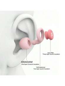 Women's Silicone Sleep Earplugs, Includes 5 Pairs Of Earplug Covers, 2-Layer Soft Design Suitable For Small Ear Canals, Bright Fashionable Reusable And Washable, Suitable For Side Sleeping, Holiday, Work, Travel, Dorm Nap, Study Essential, Gift For Friends, Teenagers, Teachers, Back To School Essential - Multicolor - View 10