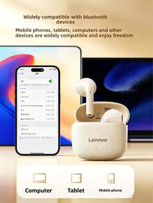 Lenovo 联想EA166无线蓝牙耳机，智能通话降噪半入耳式耳机，IPX3防水，低延迟，HiFi音质，联想原装音乐游戏耳机 - 聯想EA166無線耳機 - 查看 10