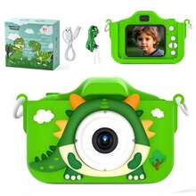 Cámara infantil con tarjeta de memoria de 64 GB y lector de tarjetas, 1080P HD, 48 MP, graba vídeos y ofrece cinco juegos. Regalo de cumpleaños para niños. - Multicolor - Ver 12