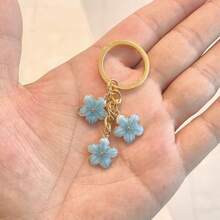5件/1件裝花朵鑰匙圈，可愛鑰匙鏈配件，女性禮物錢包包包配件，派對小禮物 - A - 查看 10