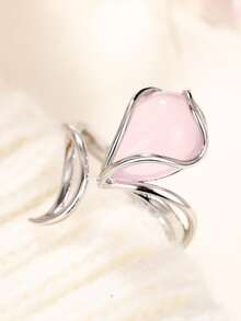 1 pieza Anillo hermoso para mujer, adecuado como regalo del Día de San Valentín, para usar en fiestas de aniversario de boda - 5# - Ver 6