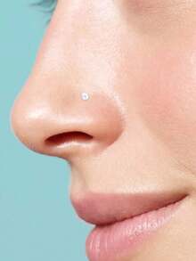 CIZME Penahan Tindik Transparan untuk Kerja, Cincin Hidung Bioflex Plastik, Anting-anting, Tindik Perut, Septum, Alis, Bibir, Tulang Rawan, Tragus, Perhiasan Tindik - Clear - View 3