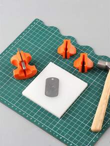 1Pc Metal Stamping Jig Mumerical Letter Punching Steel Stamp Holder Clamping Tool,Simple Auxiliary Tool For Jewelry Stamping Punch,Striking Stamping Clamp Portable Manual Punching Fixture Heavy‑Duty Hardware Tool For DIY Craft Metalworking Projects - View 6