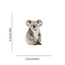 Koala Enamel Pin Fashion Decorative Badge Ornaments Lapel Bag Badges Gifts - Multicolor - View 2