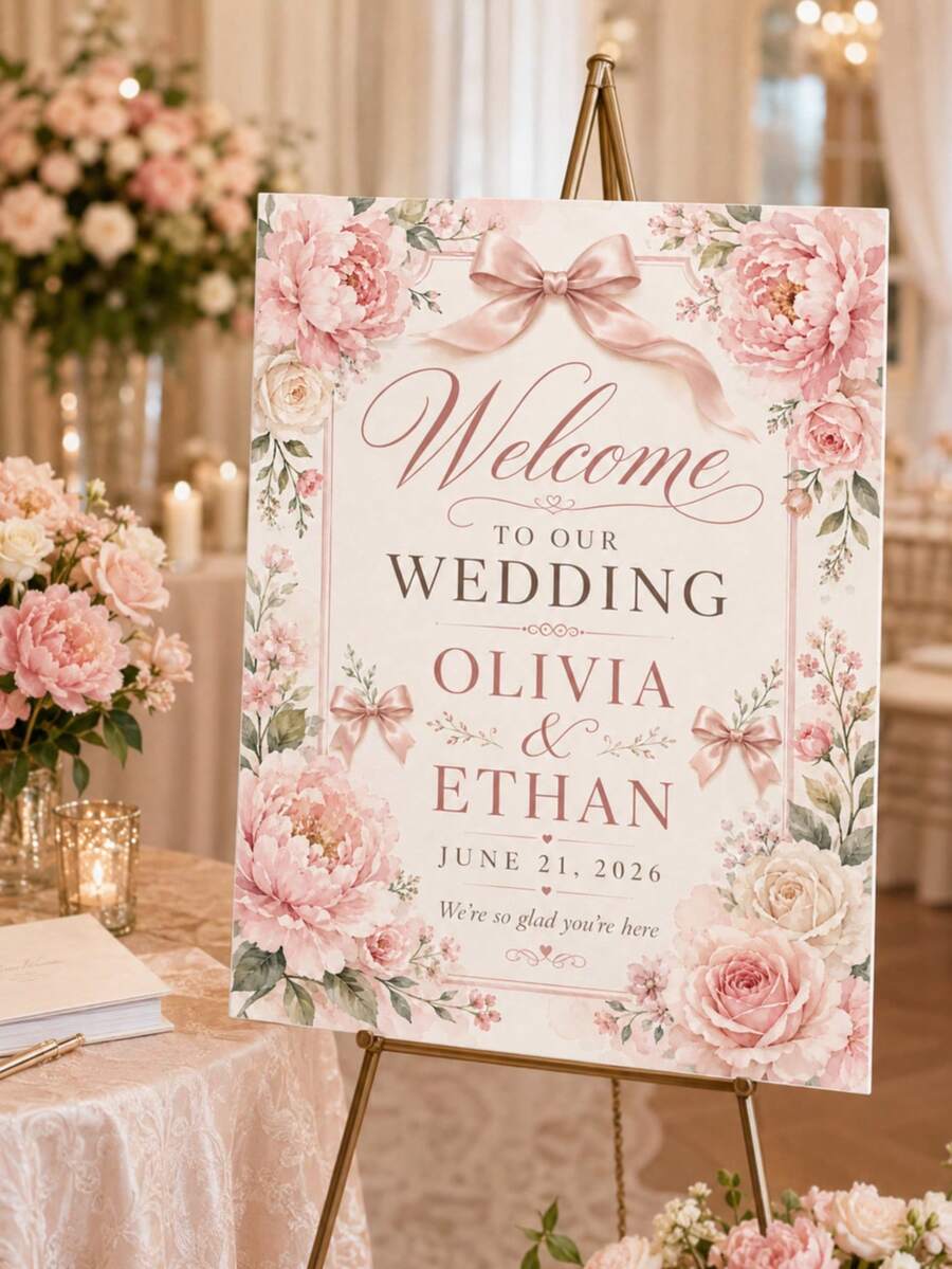 Letrero de bienvenida personalizado para boda, placa personalizada, placa de boda, placa personalizada, letrero de bienvenida personalizado, regalo para fiesta, letrero de entrada de fiesta DIY, sube tu foto, adecuado para cumpleaños, jubilación, fiesta de boda y decoración del hogar, letrero de bienvenida con foto, plantilla elegante de letrero de bienvenida de boda con foto, tablero de bienvenida, collage de fotos de boda, letrero de bienvenida moderno, póster imprimible para recepción de boda