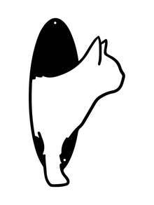 1pc Cat Head & Tail Metal Wall Art, Metal Cat Line Art, Cat Lover Gift, Cat Metal Sign, Bedroom, Living Room, Bathroom Wall Decor, Minimalist Decorative Hanging Ornament - Multicolor - View 10