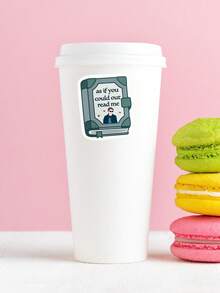 Funny "As If You Could Out Read Me" Twilight Sticker, Sarcastic Hoa Hoa Hoa Meme Vinyl Decal For Kindle & Laptop, Retro Edward Cullen Bookish Quote Sticker For Water Bottle, Quirky Gift For Book Lovers - Multicolor - View 4