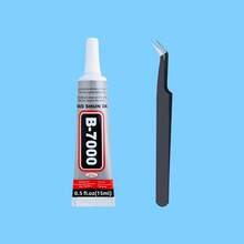 15/50/110ml B7000 Rhinestone Glue With Fine Tip Nozzle & Tweezers Set For Jewelry Inlay, Earrings, Pendants, Brooches, Jewelry Repair, Headwear & Wood Craft Bonding - 7000 - View 14