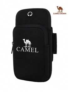 CAMEL CROWN Unisex Running Arm Band, Sports Arm Phone Storage Bag, Wrist Storage Sleeve, For Outdoor Activities - Black - View 7