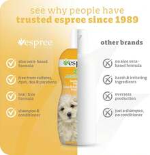 Espree Gentle Fresh Puppy Shampoo &Amp; Conditioner, Tearless Formula With Aloe Vera, Sulfate-Free, Paraben-Free, Harsh Chemical And Dye-Free,  For Dogs With Sensitive Skin, 20oz - White - View 5