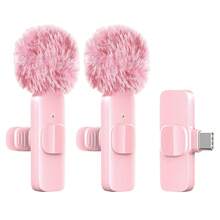 Wireless Clip-On Microphone, Mini Portable Clip Microphone With Automatic Noise Cancellation And 40mAh Rechargeable Battery, Plug And Play, Suitable For Live Streaming, Video Recording, Interview, Vlog - View 1